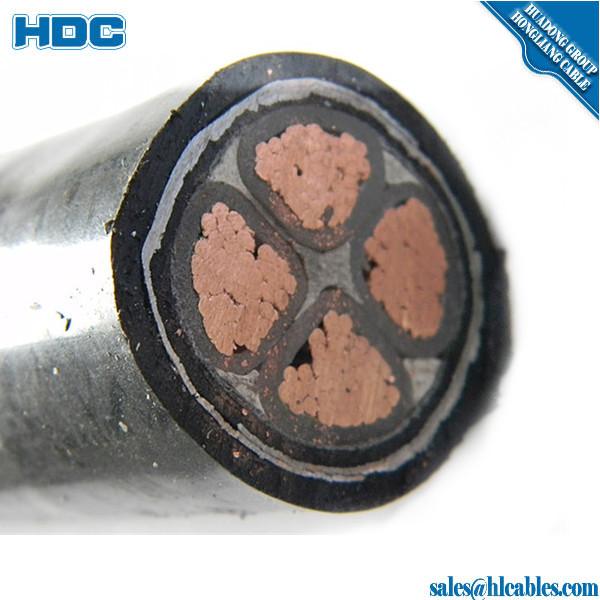  China Cu/XLPE power cable 11kv /33kv /132kv /Copper conductor XLPE amoured power cable 3 core 33kV XLPE cable supplier