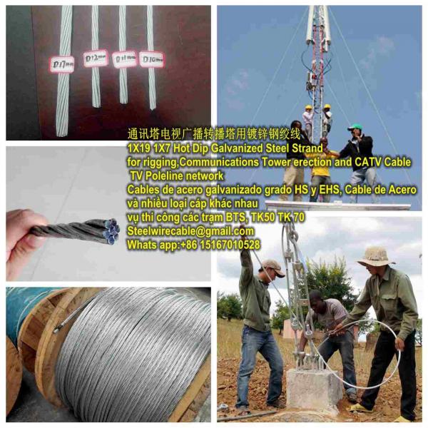 Cáp cứng viễn thông, cáp dây co, cáp neo trụ TBS