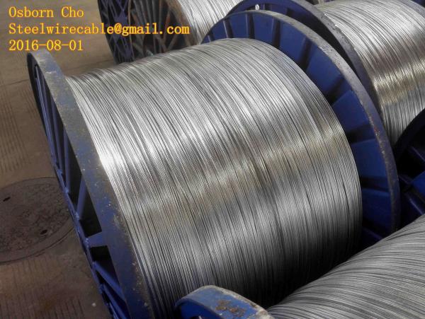  China Galvanized Steel Core Wire 3.37mm as per ASTM B 498 with Steel Drum supplier