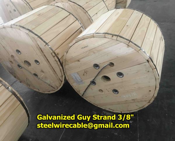  China Galvanized Steel Strand 3/8" EHS/HS as Messenger Wire supplier
