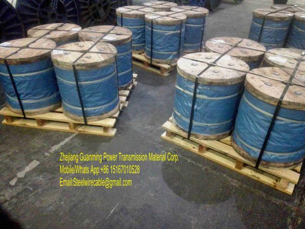  China Galvanized Steel Wire Strand 3/8",1×7 EHS supplier