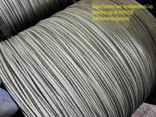Thép mạ kẽm làm lõi ACSR đã bện tao,7×1.85mm