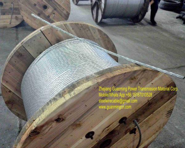 Thép mạ kẽm làm lõi ACSR đã bện tao,7×3.07mm