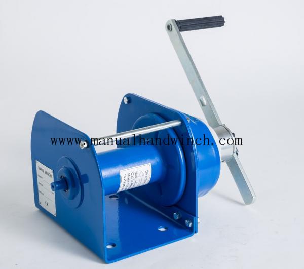  China 0.5T Heavy Duty Manual Anchor Winch / Winch Drum Brake With Self Locking Brake supplier