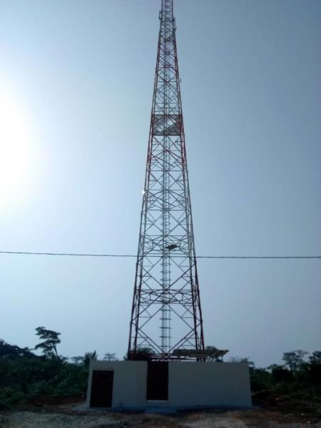  China 110KV Antenna Telecommunication Tower Galvanized Angular Steel Radar Structure supplier