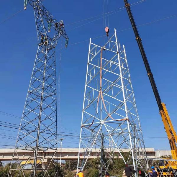  China 115KV Hot Dip Galvanized Telecommunication Steel Tower supplier