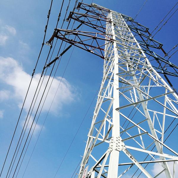 132kv Transmission Line Galvanized Steel Lattice Tower