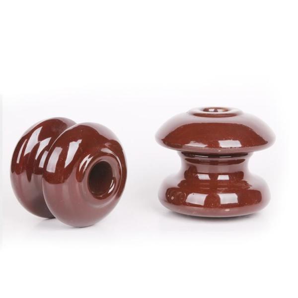 15KN 400V Shackle Spool Porcelain Reel Insulator For Transmission Line