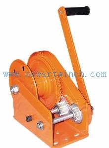1800 Lb Marine Hand Winch Orange Ship Deck Equipment For Trailer Automatic Brake