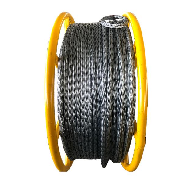  China 24mm Anti-twisting Breaking Load 360kN Braided Steel Wire Rope Overhead Line Stringing Rope supplier