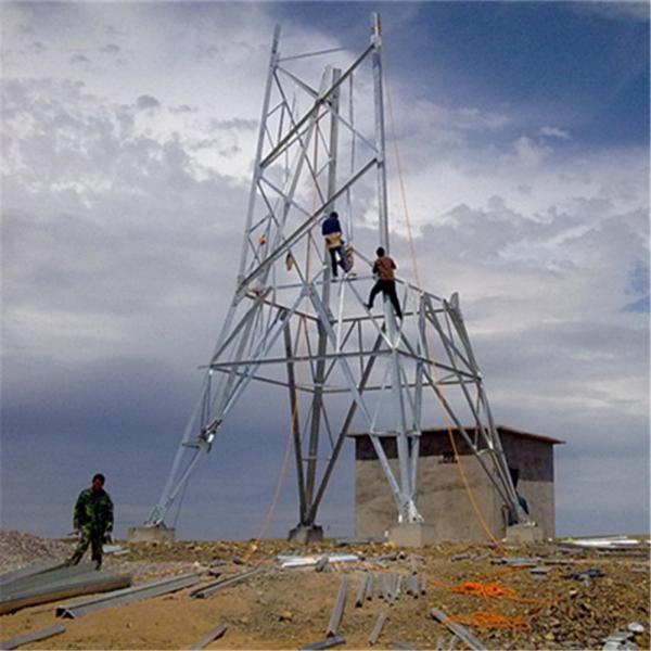  China 33KV Angle Steel Double Loop Transmission Line Tower supplier
