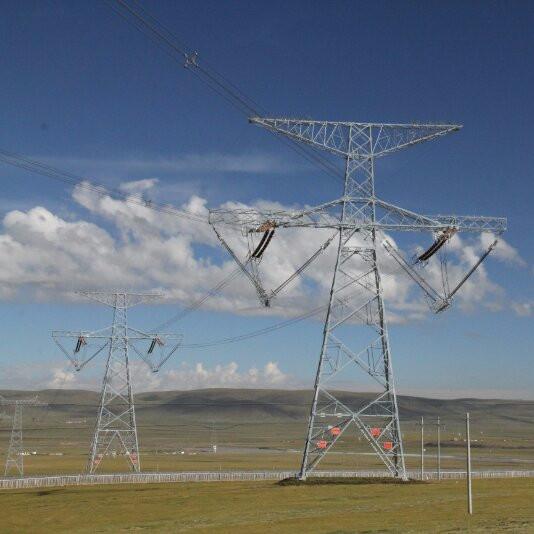 35 66 110 220kv Transmission Line Angel Steel Tower For Construction Site
