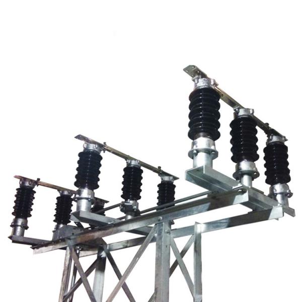 36KV 1250A Porcelain Rotating Center Insulator With Mounting Structure