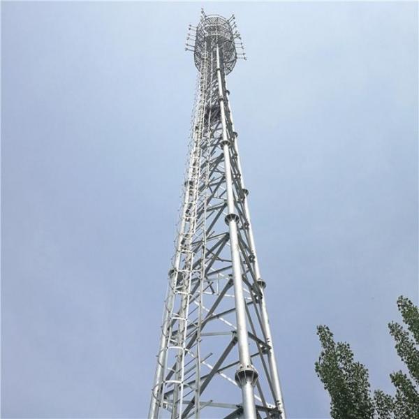  China 3 Legged 60m Galvanized Angle Steel Self Supporting Telecom Tower supplier