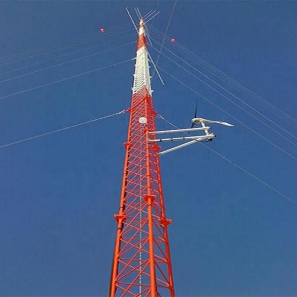  China 3 Legged Hot Dip Galvanized Q235 Q345 Steel Guyed Mast Tower supplier