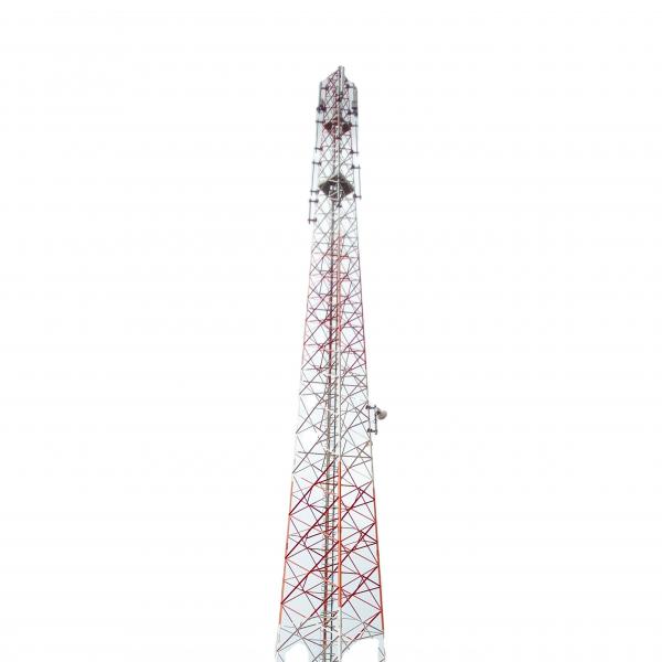  China 40m Telecommunication Steel Tower , Monopole Antenna Tower supplier
