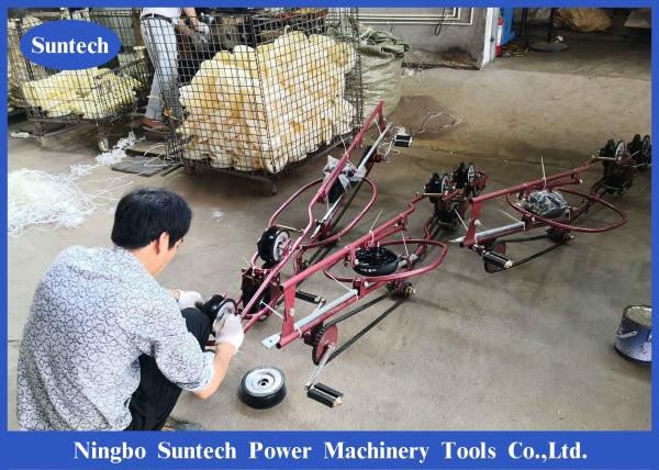 4 Bundle Transmission Line Stringing Tools Overhead Power Line Aerial Spacer Trolley Bicycle Cart