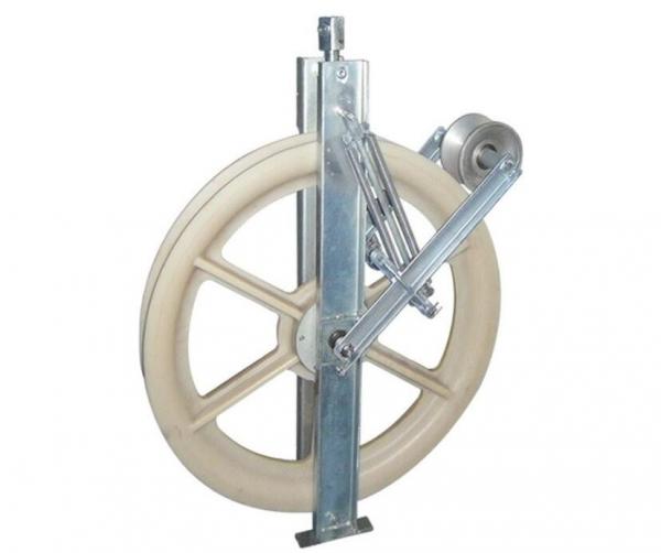  China 508 Mm Transmission Line Stringing Pulley Block With Grounding Rollers supplier