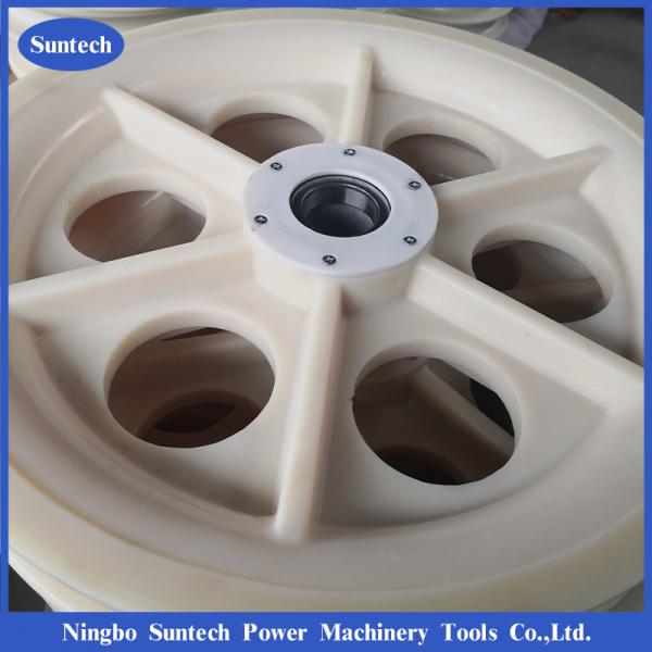 508x100mm MC Pulley Wheels Conductor Stringing Block With Bearings