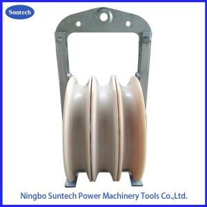 508x100mm Pilot Bundled Conductor Stringing Blocks For Transmission Line