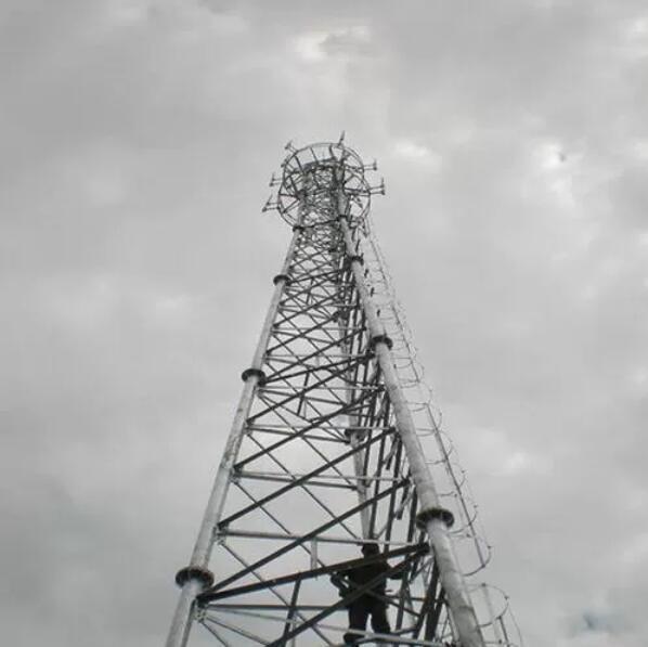 50m HDG Lattice Tubular Telecommunication Steel Tower