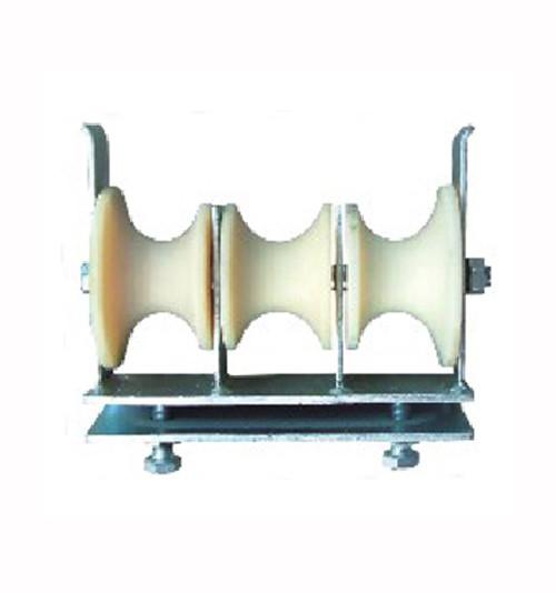 5kn Small Cable Power Roller Conductor Stringing Blocks Triple Pulley Block