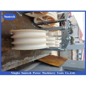 660x100mm Galvanized Steel Frame Nylon Sheaves Stringing Conductor Pulley Block