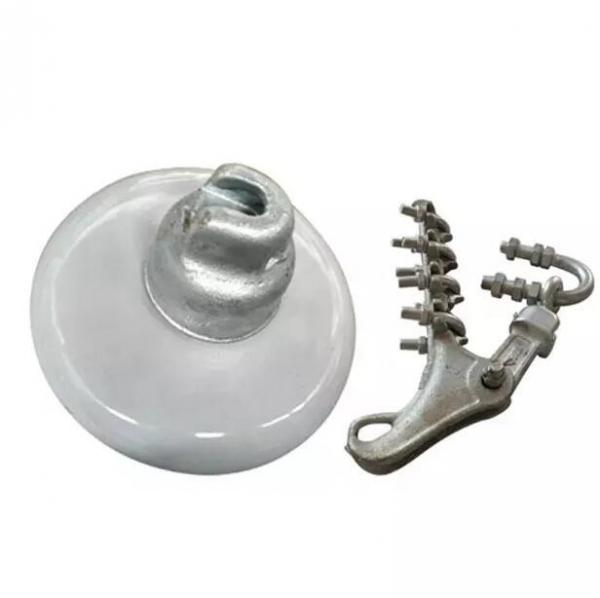 70KN Transmission Line Porcelain Disc Suspension Insulator With Cap