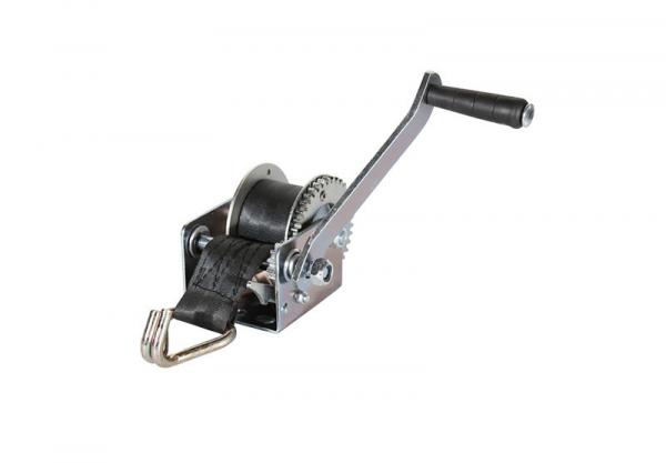  China 800 Lb Manual Hand Winch With Strap , Hand Crank Boat Winch supplier