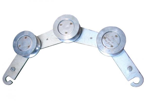 Aluminum Nylon Grounding Stringing 75mm Hook Pulley Block