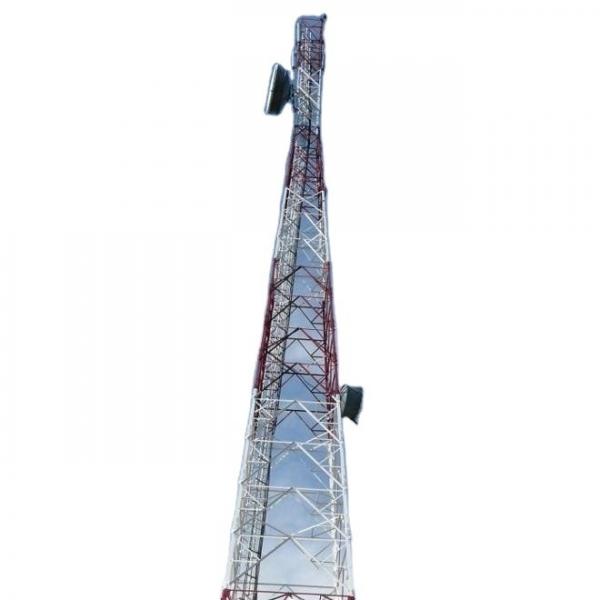 Angular 100M Gsm Antenna Tower Mast And Brackets Aviation Obstruction Light