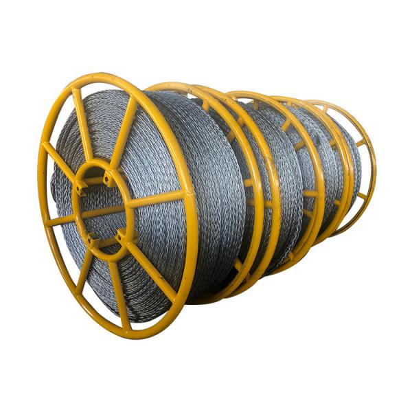  China Anti Twist Braid Galvanized Steel Pilot Wire For Transmission Line Stringing supplier