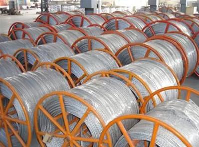  China Anti Twist Galvanised Steel Cable Pilot Wire Rope For Transmission Line supplier