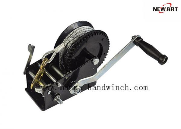  China Black Power Boat 2500lbs Manual Hand Crank Winch supplier