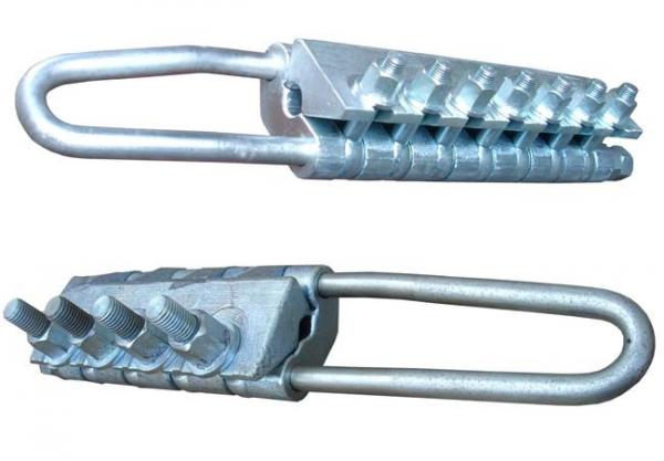  China Bolt Type Round Steel Rope Gripper 70KN Cable Pulling Stringing Conductor Clamp supplier