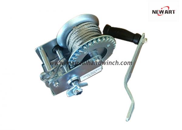  China CE Standard Steel A3 Portable Manual Cable Hand Winch For Boat Trailer supplier