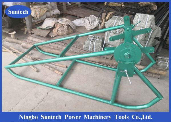  China Construction Stringing 6t Cable Drum Lifting Jack Gsp Rope Cradle Reel Stand supplier