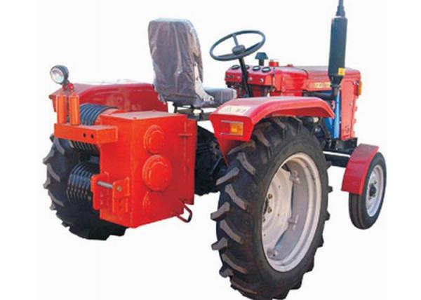  China Double Drum Tractor Drawn Winch , Walking Tractor Winch Machine supplier