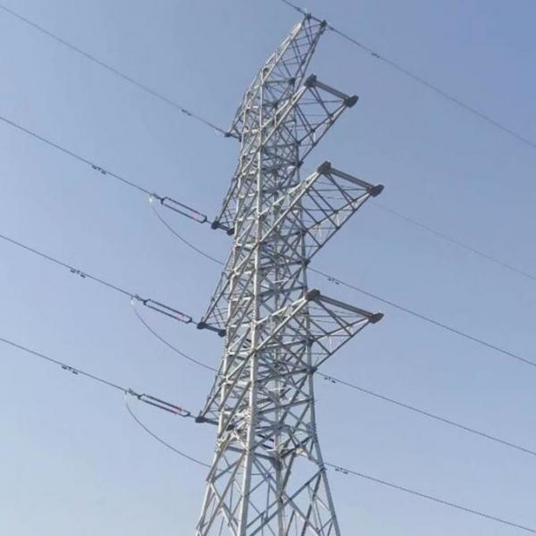 Electrical Galvanized Power Transmission Line Angle Steel Tower