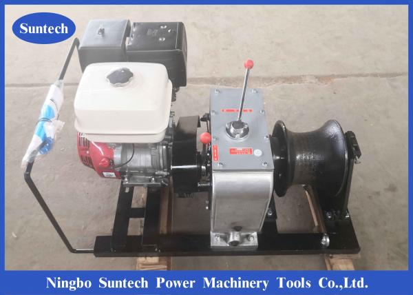  China Fast Speed Gas Engine Cable Winch Puller Hoisting Winch In Line Site supplier