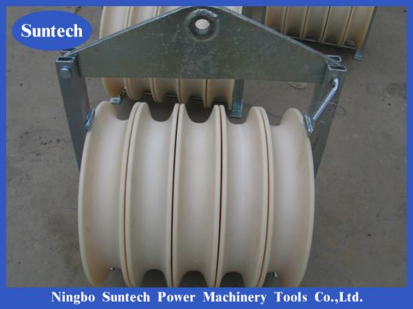  China Four Bundled Five Nylon Sheaves Conductor Stringing Pulley For Transmission Line supplier