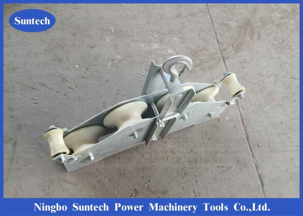  China Four Wheels Optical Fiber Combined Stringing Block Pulley Opgw Stringing Tools supplier