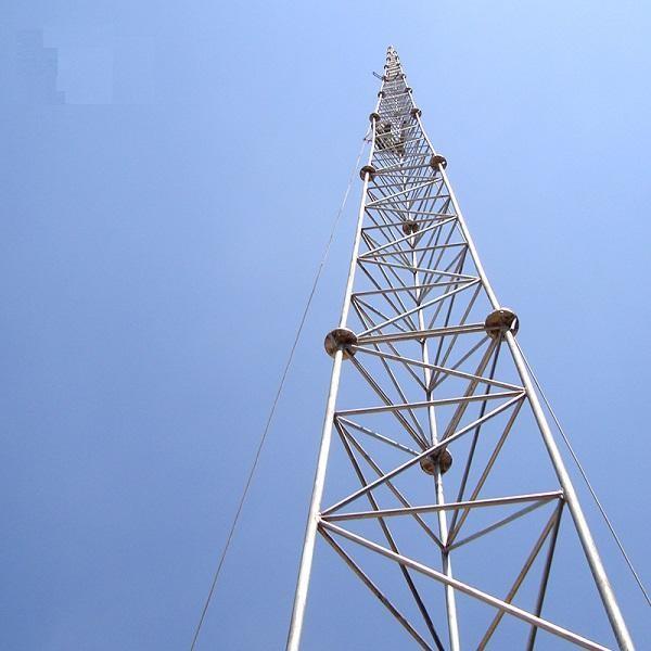 Galvanised Steel Tubular 25m Lattice Telecom Tower