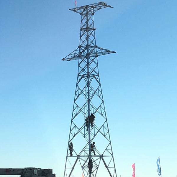  China Galvanized Angel Steel Pole Power Transmission Tower supplier