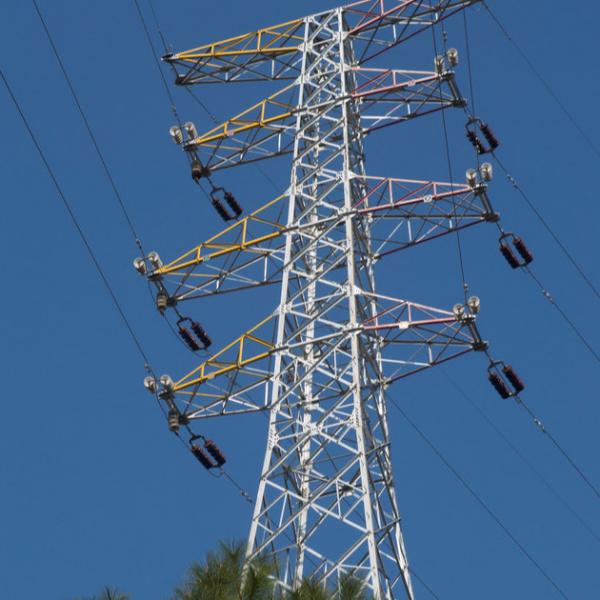 Galvanized Angle Steel Cross Arm Transmission Line Tower