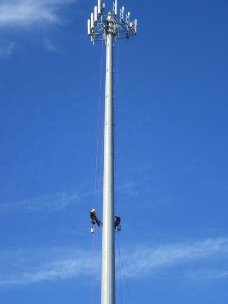  China Galvanized Guyed Mast Pole Tower Steel Q355 Q245 Material supplier