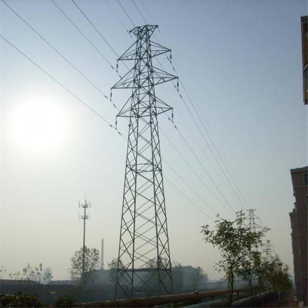  China Galvanized Q345 Steel Double Circuit Tower For 33KV Transmission Line supplier