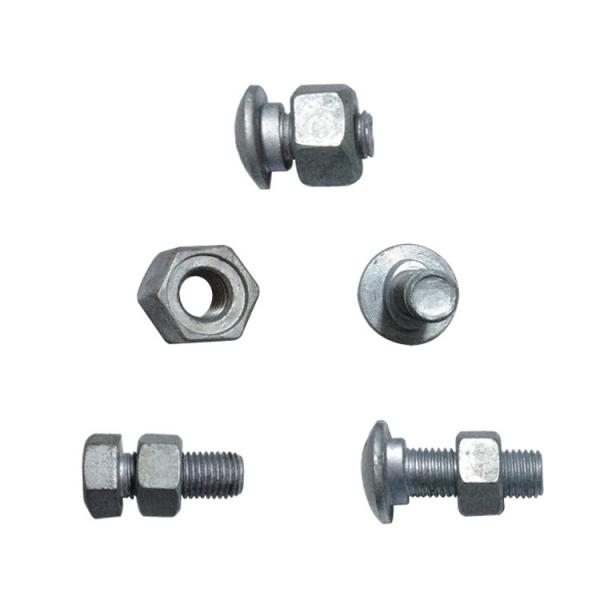  China Galvanized Steel Hex Splice Post Carriage Bolts And Nuts supplier