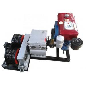  China Gasoline Powered Cable Winch Puller Cable Drum Winch With Two Drum JJM-5SQ supplier