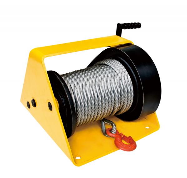  China GR2000 Single Drum 2200Lb Manual Lifting Worm Gear Winch supplier